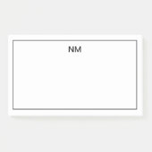 Briefpapier monogrammen Post-it® Notes (Voorkant)
