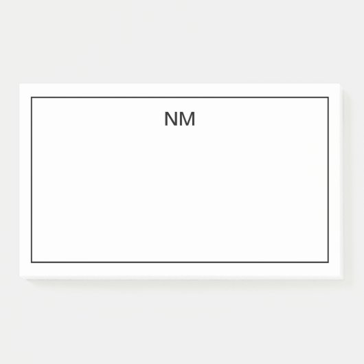 Briefpapier monogrammen Post-it® Notes (Voorkant)