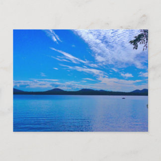 briefpapier, mooie dag op het meer briefkaart