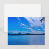 briefpapier, mooie dag op het meer briefkaart (Voorkant / Achterkant)