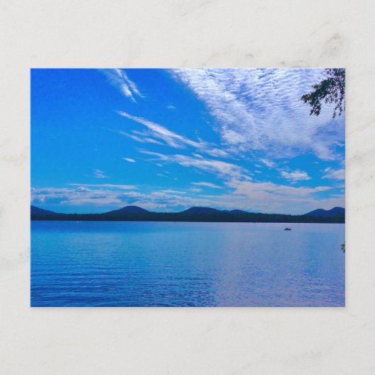 briefpapier, mooie dag op het meer briefkaart (Voorkant)