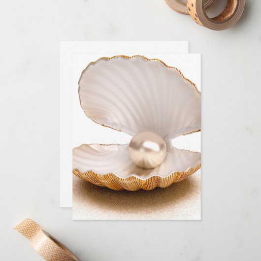 , briefpapier, Notecards parels Notitiekaartje (Voorkant / Achterkant in situ)