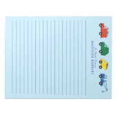 Briefpapier Notitieblok van het Kind van Trucks Bo (Voorkant)