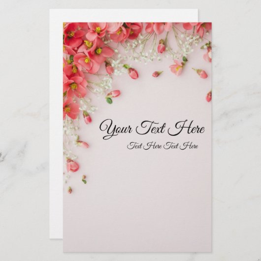 Briefpapier papier (Voorkant / Achterkant)