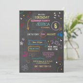 Briefpapier Party Craft Pens Art Chalk Verjaardag Kaart (Staand voorkant)