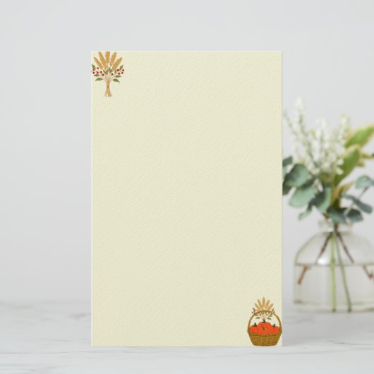 Briefpapier Pompoenmand (Staand voorkant)