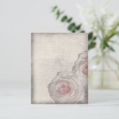 Briefpapier Roos Roze elegant fijn papier (Staand voorkant)