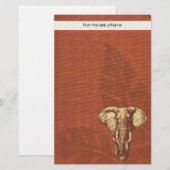 Briefpapier Safari Elephant (Voorkant / Achterkant)