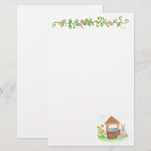 Briefpapier schrijfpapier voor kinderen (Voorkant / Achterkant)