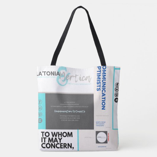 Briefpapier Tote Bag (Achterkant)