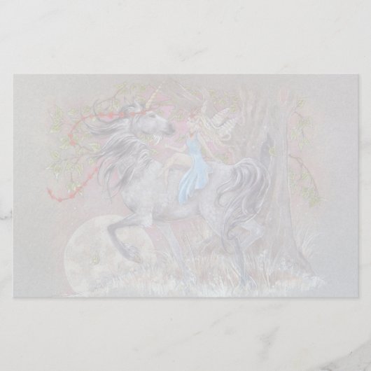 Briefpapier - Valentijn Unicorn (Voorkant)