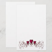 Briefpapier Valentijnen voor bekroonde winnaars (Voorkant / Achterkant)