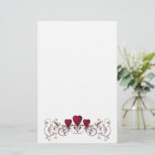 Briefpapier Valentijnen voor bekroonde winnaars (Staand voorkant)