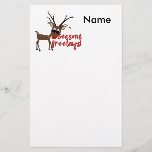 Briefpapier van de groeten van Reindeer Season (Voorkant)