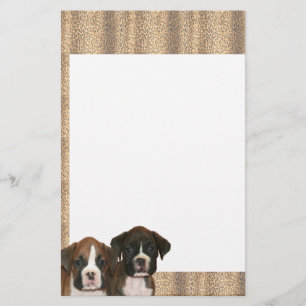 Briefpapier van de zwarte pups