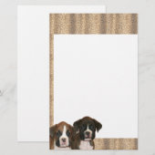 Briefpapier van de zwarte pups (Voorkant / Achterkant)