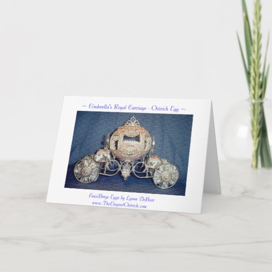 Briefpapier van het Assepoester Notitiekaartje (Voorkant)