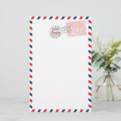briefpapier van het Collectie van de rode posterij (Staand voorkant)