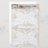 Briefpapier van vlinder (Voorkant / Achterkant)