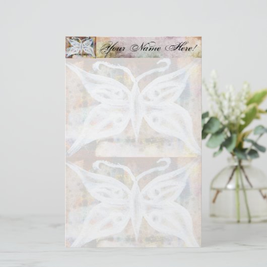 Briefpapier van vlinder (Staand voorkant)