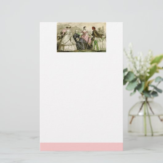  briefpapier Victoriaans mode (Staand voorkant)