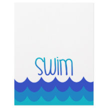 Briefpapier voor de zwemmer