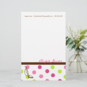 Briefpapier voor schoonmaakservice (Staand voorkant)