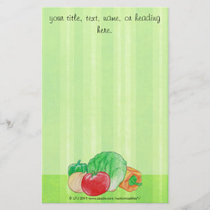 briefpapier voor verse producten