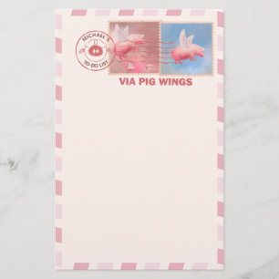 Briefpapier voor vliegende varkens