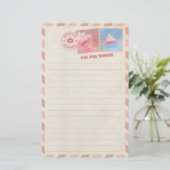 Briefpapier voor vliegende varkens (Staand voorkant)