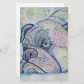 briefpapier voor winterhond (Voorkant / Achterkant)