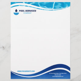 Briefpapier voor zwembadbedrijven | Zwembaden Briefhoofd