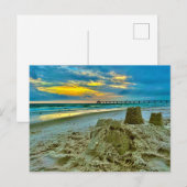 briefpapier zandkasten op het strand briefkaart (Voorkant / Achterkant)