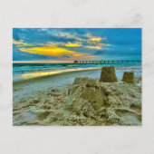 briefpapier zandkasten op het strand briefkaart (Voorkant)