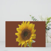 Briefpapier zonnebloem (Staand voorkant)