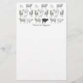 Briefpapier zwarte schapen (Voorkant)