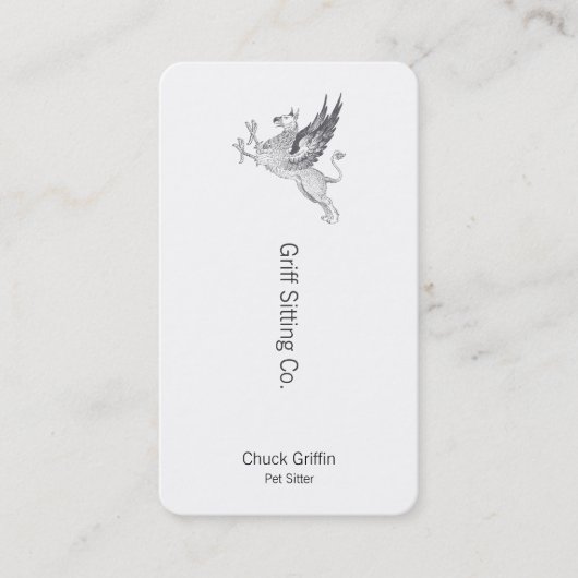  briefpers Griffin Line Art Afsprakenkaartje (Voorkant)