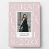 Brieframe BEWERKBARE KLEUR Afstudeercadeau Fotoplaat (voorkant)