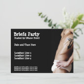 Briefs Party nodigt uit Kaart (Staand voorkant)