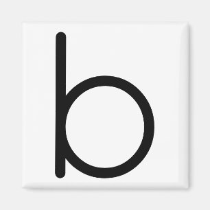 Brieftitel "B" Magnet