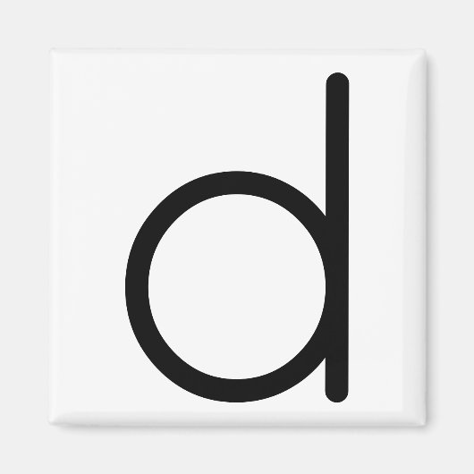 Brieftitel "D" Magneet (Voorkant)