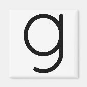 Brieftitel "G" Magnet (Voorkant)