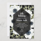 Briefuitvindingen van zwarte en witte flora (Voorkant)