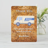 Briefvervoerder Postbus vervoerder Bedankkaart (Staand voorkant)