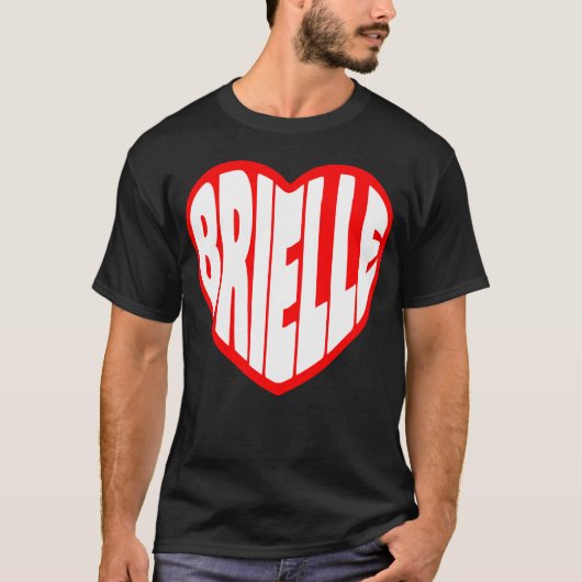 Brielle in mijn Hart meisje T-shirt (Voorkant)