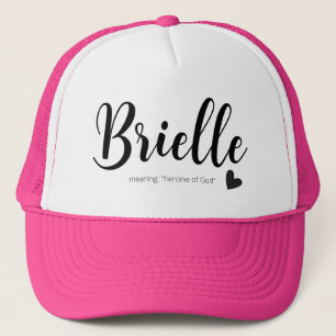 Brielle-naam betekent een minimaal modern Kinder s Trucker Pet