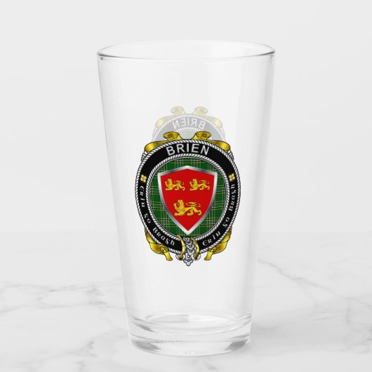 Brien/Bryan Irish Beer Glass Glas (Voorkant)