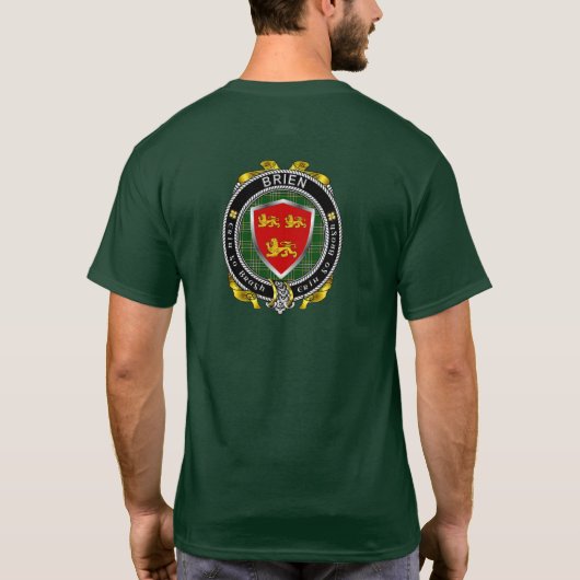 Brien/Bryan Irish Shield T-Shirt (Achterkant)