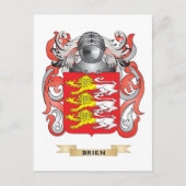 Brien Coat of Arms (familiewapen) Briefkaart (Voorkant)