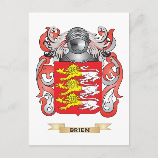 Brien Coat of Arms (familiewapen) Briefkaart (Voorkant)
